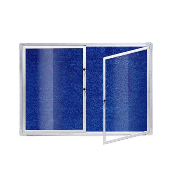 3x4 Lockable Notice Board For Wall Hanging Galvanized Steel Aluminium Alloy