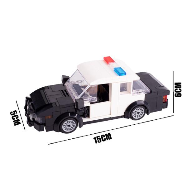 MOC City Police Department Street View Mini Figures Car Thief Puzzle Assembled Police Car Building Blocks Legoinglys