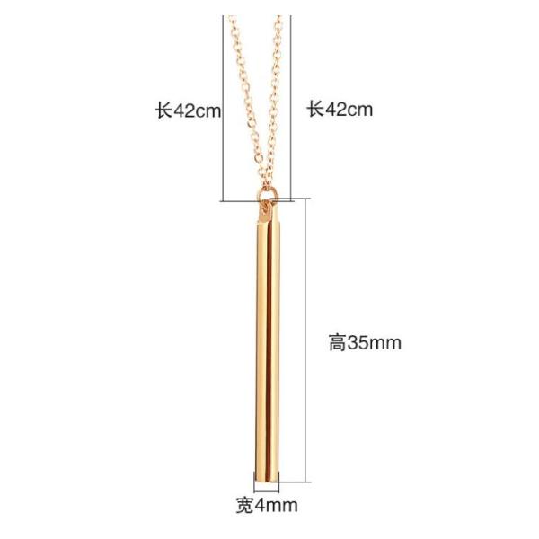 Fashion Stainless Steel Jewelry Pendants Gold Necklaces Gift Sweater Fashion Necklace