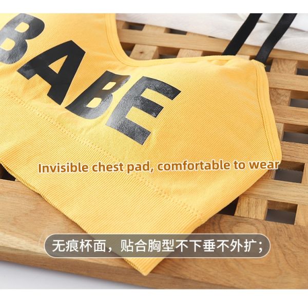 Comfortable Vest Style Girl's Bra High Quality New Arrival 2025 Wholesale Women Vest Style Bra for Slim Girls