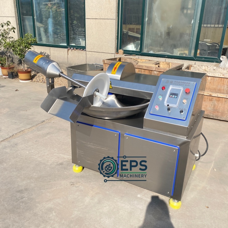 330L Extra Large Industrial Bowl Cutter 82kW High Volume Sausage Meat Processing Production Line Machine
