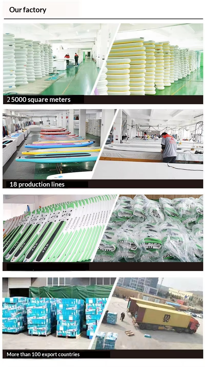 Factory Supply Inflatable PVC SUP Board for Water Yoga & Stand-Up Paddle Surfing Adult Use with Accessories