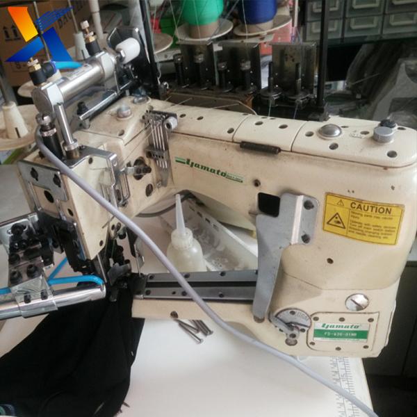 Arm Interlock Chainstitch Secondhand Sewing Machine 4 Needle 6 Thread For Neoprene