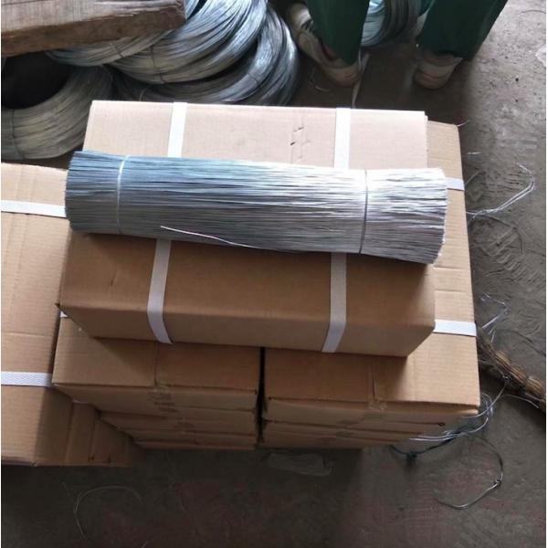 Electro Galvanized Iron Binding Wire 0.8mm Diameter 350mm Length Straight Cutting