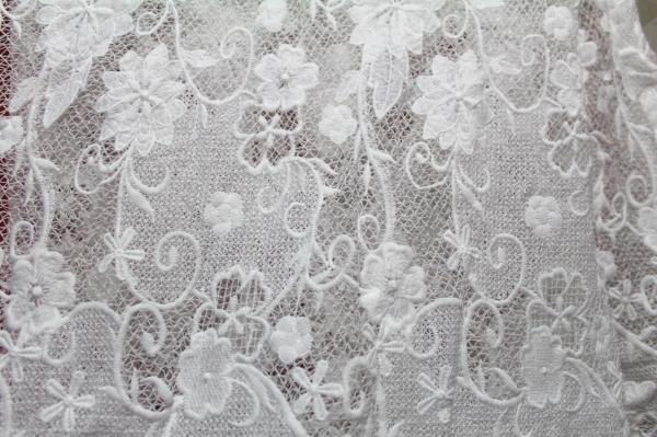 Apparel Accessories Chemical Lace Fabric  Water Soluble Embroidery  lace fabric