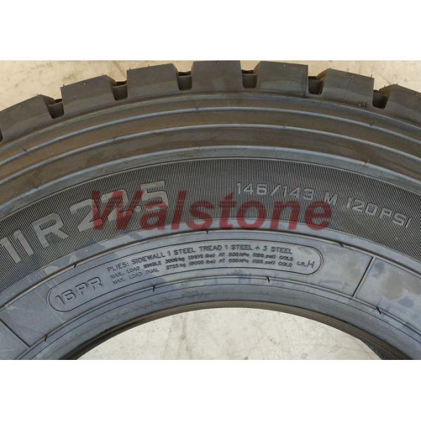 Driving Wheel 11R22.5 All Position Truck Tires Robust Massive Tread In Black Color