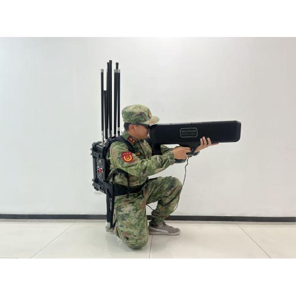 Handheld anti-drone jamming device with a range of 3 kilometers, ready to use immediately