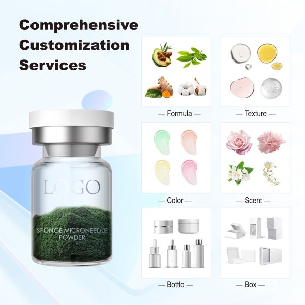 Factory Pink Seaweed Freeze-dried Powder Exfoliating Sponge Microneedle Skin Sponge Needle for Acne Pigmentation Pigmentation