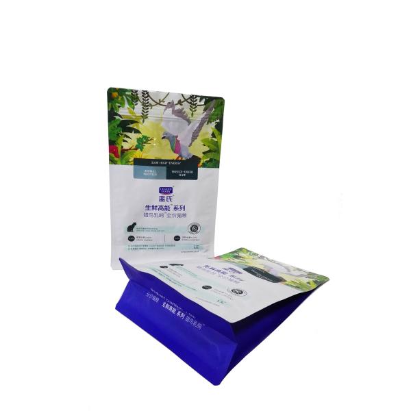 Moisture Proof Laminated Printing Foil Flat Bottom With Zipper Top Packaging Bag