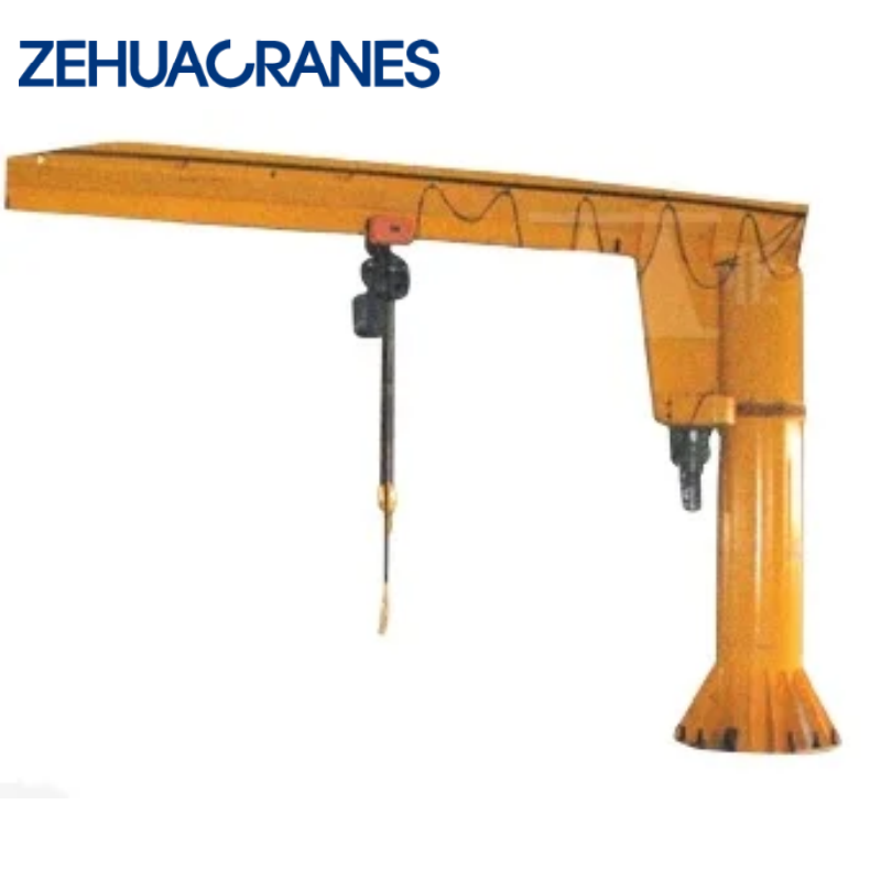 Zehua 360-Degree Rotation Motor-Driven Jib Crane for Factory/Warehouse Use 1 Year Warranty