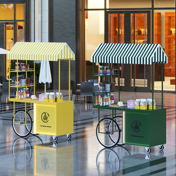 Nordic Style Food Cart for Commercial & Home Use with Beverage & Tea Serving Functionality