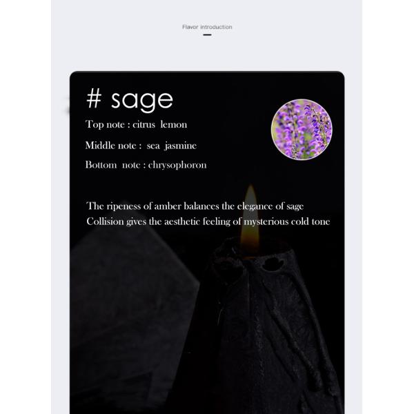 Home Decoration Cone Shape Scented Soy Wax Candle With Luxury Candle Packaging Box