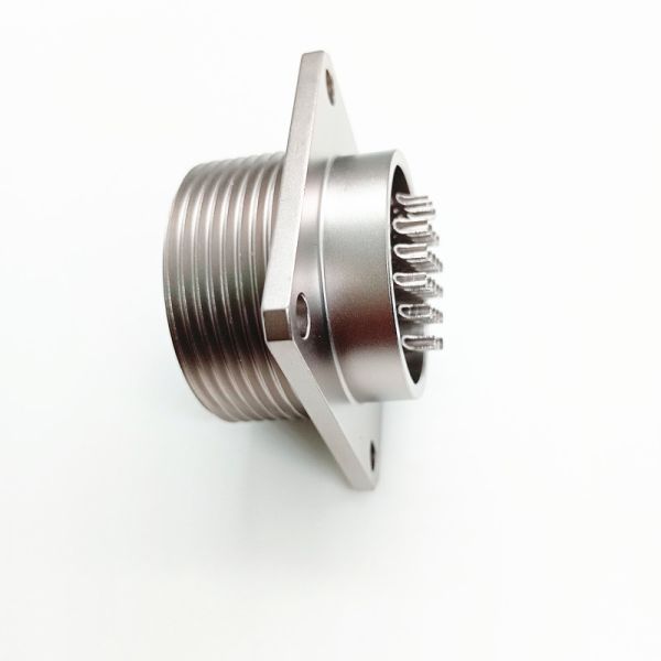 2PM27-24 24-Pin Hermetic Connector with Glass-to-Metal Sintered Seal for Extreme Environments and IP68 Airtight Rating