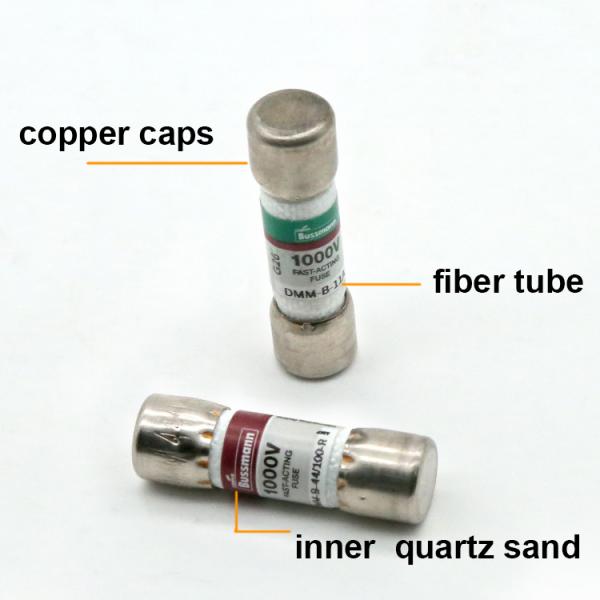 Fusíveis de energia industrial de cobre de ação rápida Bussmann DMM-B série DMM-B-44/100 DMM-11A 10kA 0.44A 11A 1000V AC DC DMM cartucho 10x38mm Multimete