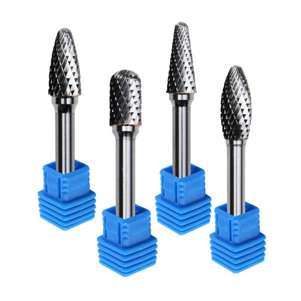 3mm Carbide Rotary Burr Set 14pc Long Shank for Polishing