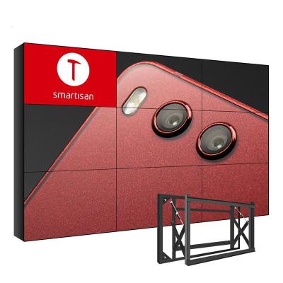 700 Nits Control Room Video Walls RGB Vertical Stripe Panels 55inch Super Narrow Bezel 0.88mm