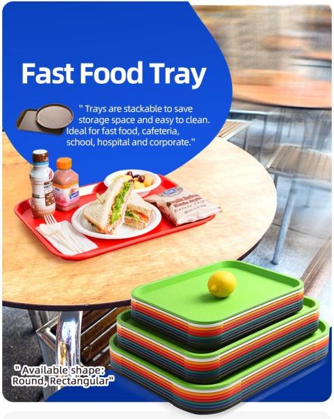 Organizer Tray Restaurant Serving Trays Cafeteria Trays Grill Tray Fast Food Tray Rectangle Serving Tray