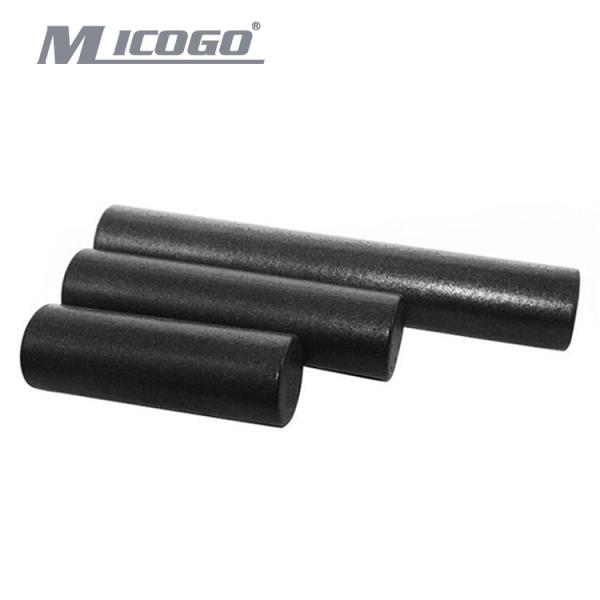 EPP Black Foam Roller  High Density  Solid Mini Wholesale Customized 30 45 60 90 cm Massage logo Custom Design