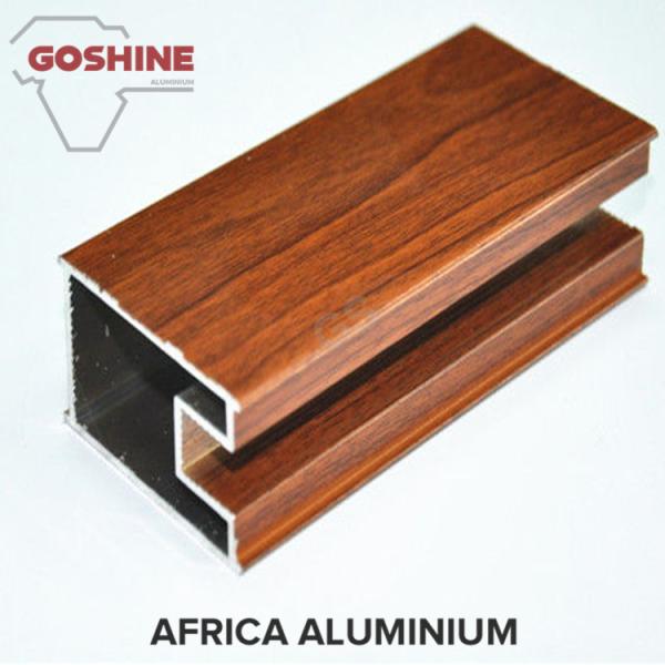 New design Aluminum 6063 6060 t5 Wood grain aluminum extruded profiles