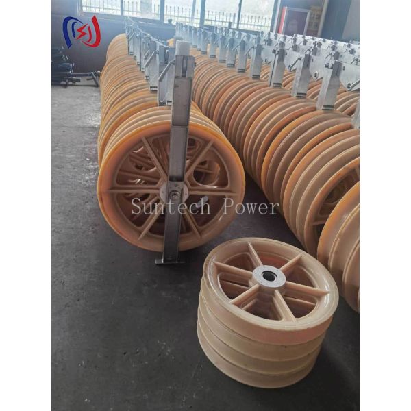 916mm Large Diameter Sheave Multi Sheave Conductor Pulley for Transmission Line Stringing