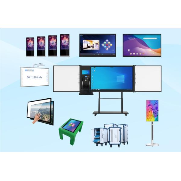 Tabla blanca interactiva avanzada todo en uno con tecnología de contacto infrarroja y computadora de operaciones opcional
