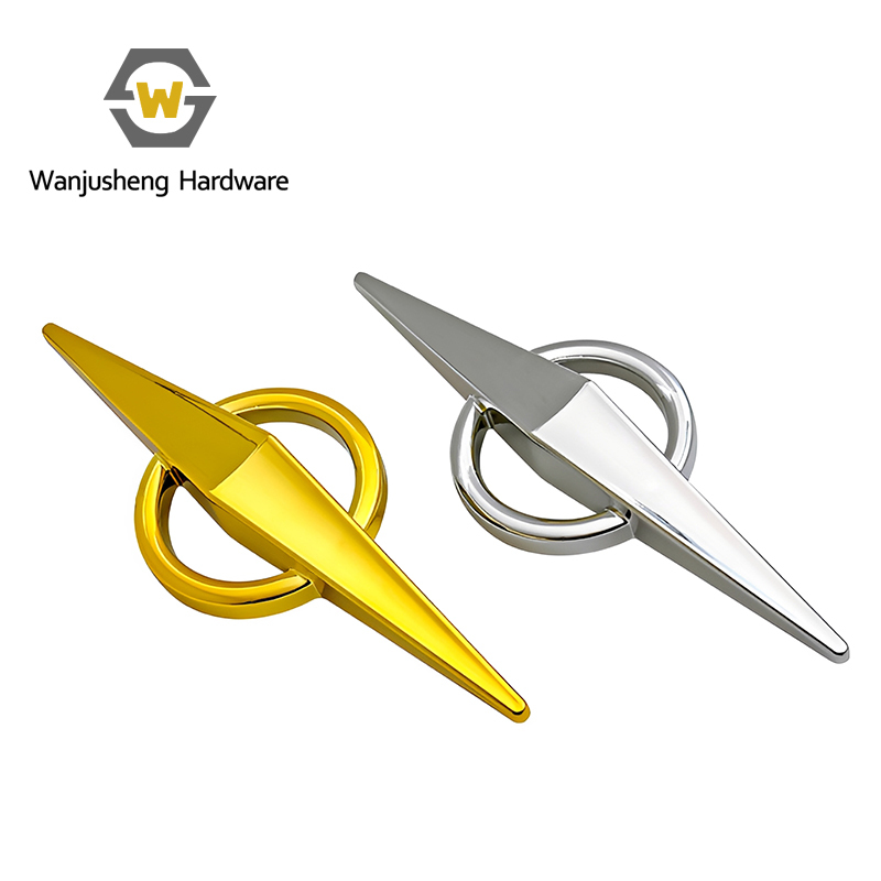 Light Luxury 30cm Large Rhombus Decorative Buckle with Golden Ring Ornament Hardware Fittings for Sofa Beds and Chairs