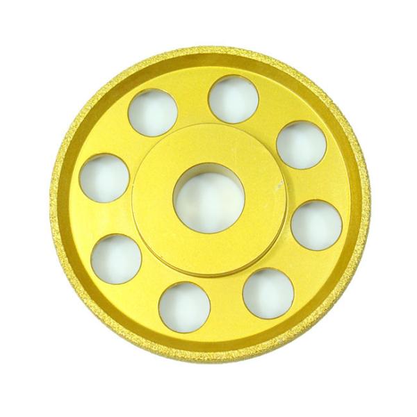 110mm Golden Metal Steel Grinding Wheel Matrix Thickness 30mm