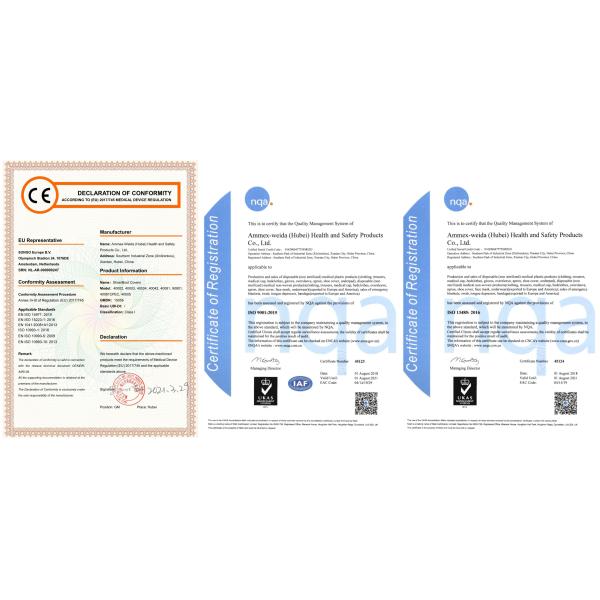 Hand Made Machine Made Single Use CPE Shoe Covers For Medical Use In medical environment