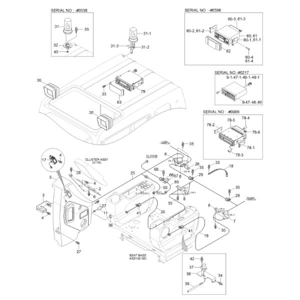 21N811160 21N8-11160 Harness Excavator Electric Parts Fitting For HYUNDAI R140W7 R140W7A