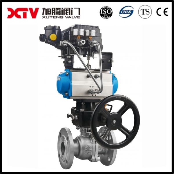 150-300lb API ANSI 10K-20K Flange Stainless Steel Pneumatic Actuator Flanged Ball Valve