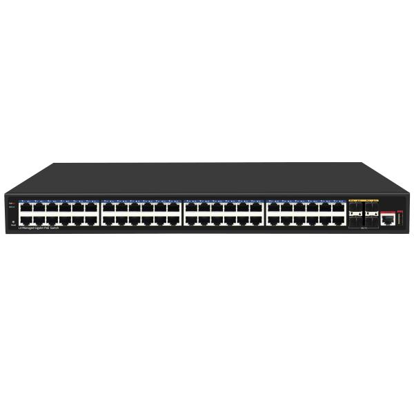 48 Port 10G Poe Switch L3 Managed Ethernet Switch with 48*gigiabit Poe Ports+4*10G Sfp+ Ports