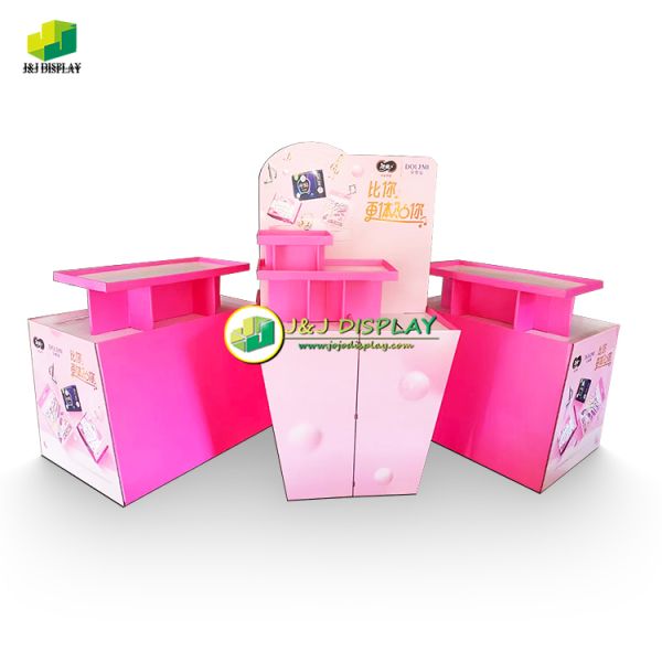 Corrugated Paper Promotion Retail Dump Bin Display Stackable Waterproof