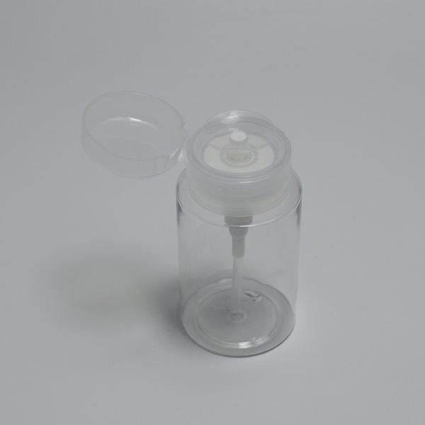 150ml PET Plastic Cosmetic Package Eye Nail Polish Press Pump Bottle for Makeup Remover