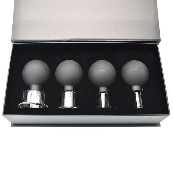 2024 Glass Rubber Massage Vacuum Massage Cupping Set Therapy Machine For Body Face Back Leg Shoulder With Customized Logo