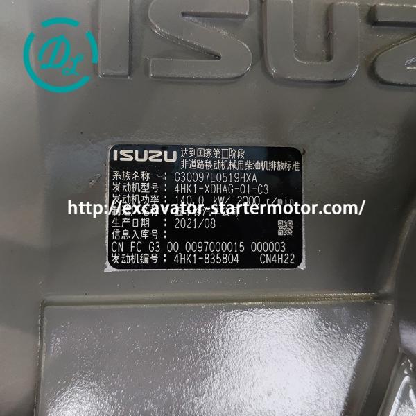 Conjunto de motor diésel ISUZU 4HK1 GH-4HK1XKSC-03 para excavadoras