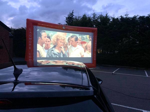 Tela de filme inflável de 7 M Long Portable Outdoor para o cinema exterior