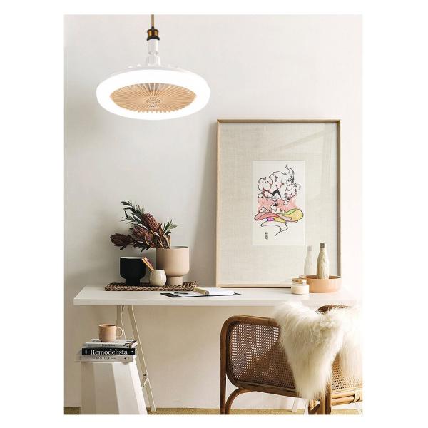 Освещение света потолочного вентилятора столовой спальни света вентилятора ароматерапии СИД + свет невидимого вентилятора вентилятора 2-In-1 привесной