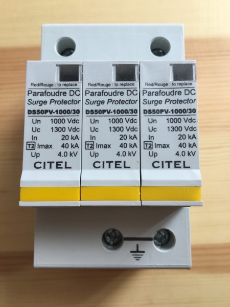 Предохранение от молнии DC DS50PV-30-30, Arrester молнии DC уровня IP20