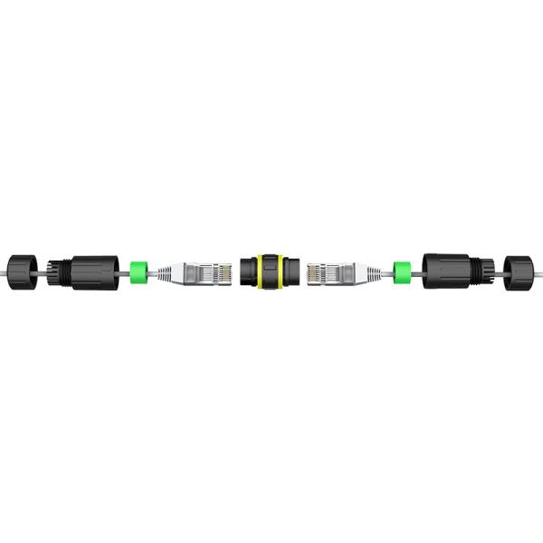 Нейлон 250VAC 2.4A делает RJ45 муфту водостойким IP67 IP68