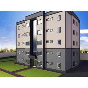Q355 Q235 Steel Structure Commercial Building , Prefab Business Building Construction