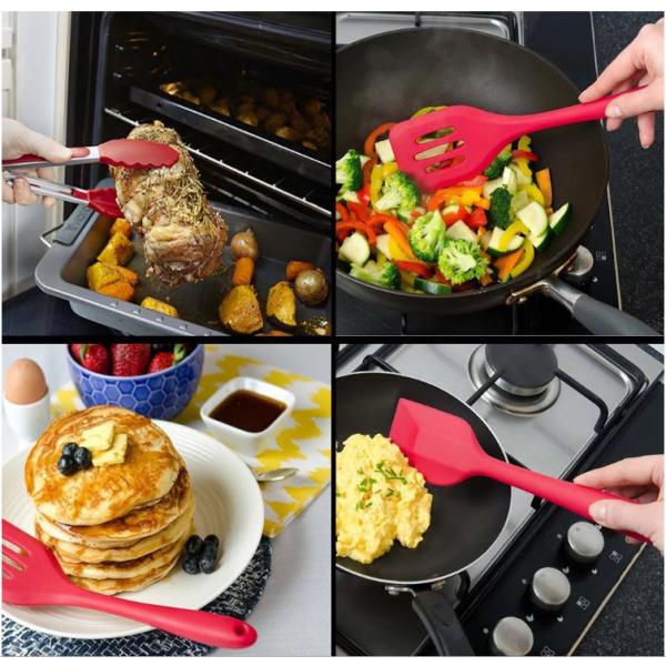Multi Function Molding Silicone Rubber Parts Cooking Utensil Set Customized