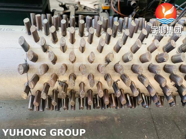 Tubo de aleta enchido de aço inoxidável altamente durável de ASTM A312 TP316L