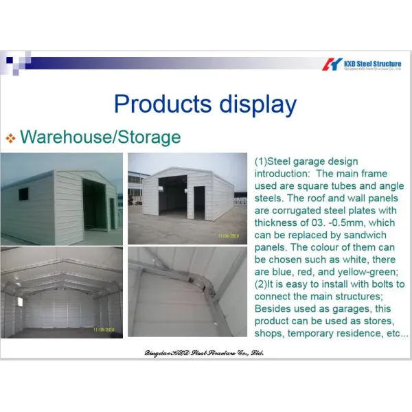 Steel Reasonable Price Prefab Warehouse/Storage House
