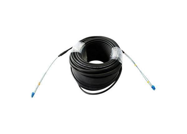 Inside / Outdoor Fiber Optic Cable 4.8mm 5.0mm 2 Cores With PVC LSZH TPU PE Jacket