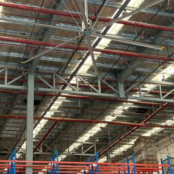 Restaurant 7.3m 24FT Big Air Flow Ceiling Fan with Gearbox and Aluminum Alloy Blades