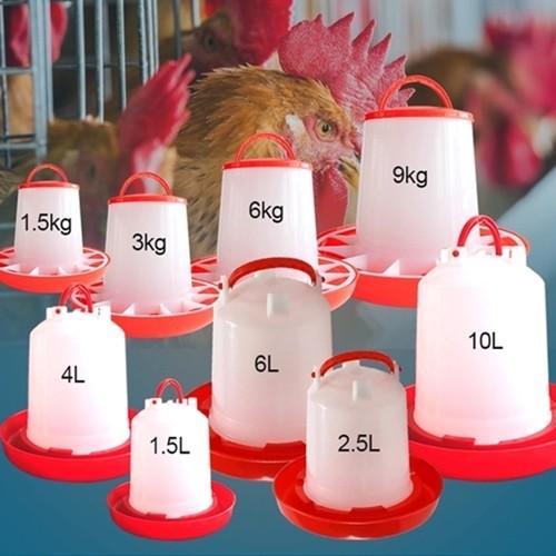 Bebedor do alimentador das aves domésticas das codorniz da resistência de corrosão 6kg