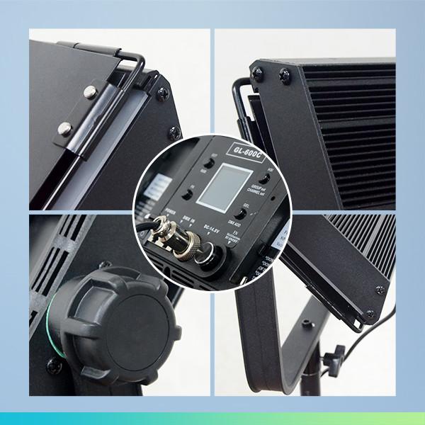 DMX Portable LED Film Lights 60W Panel Video Lighting Rgb For Studio Photography Bluetooth