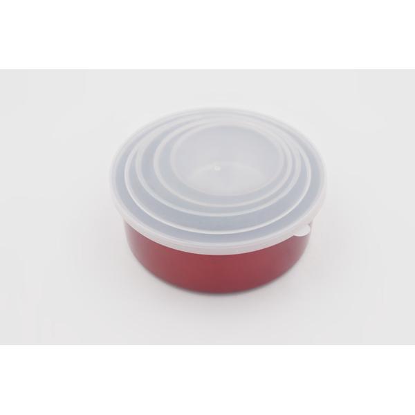 Wholesale stainless steel food keep fresh storage box round shape food container set