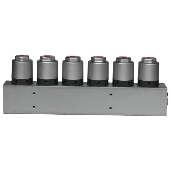 Válvula de cartucho neumática para barredora (6 bancos) - Presión 0.65MPa, Asistencia de rociado de agua