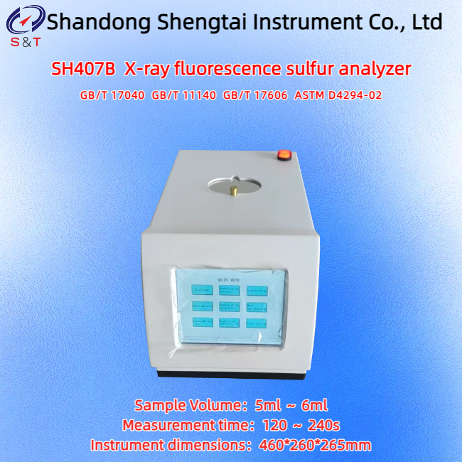 X-Ray Fluorescence Sulfur Analyzer For Coal Oil Sulfur 0.0005% ~ 5% SDD Prober ASTM D4294-02